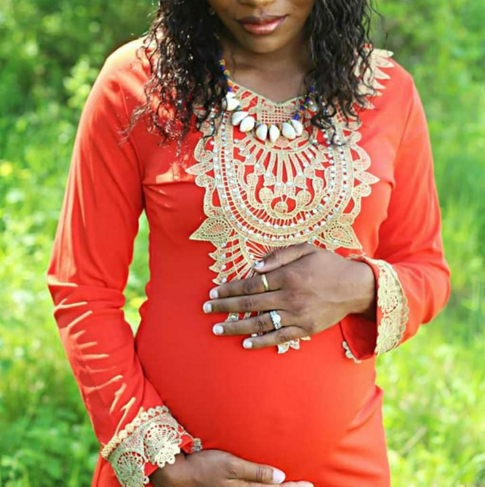 African maternity dress